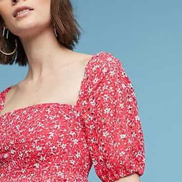 Anthropologie Maeve Lillianne Smocked Back Dress.