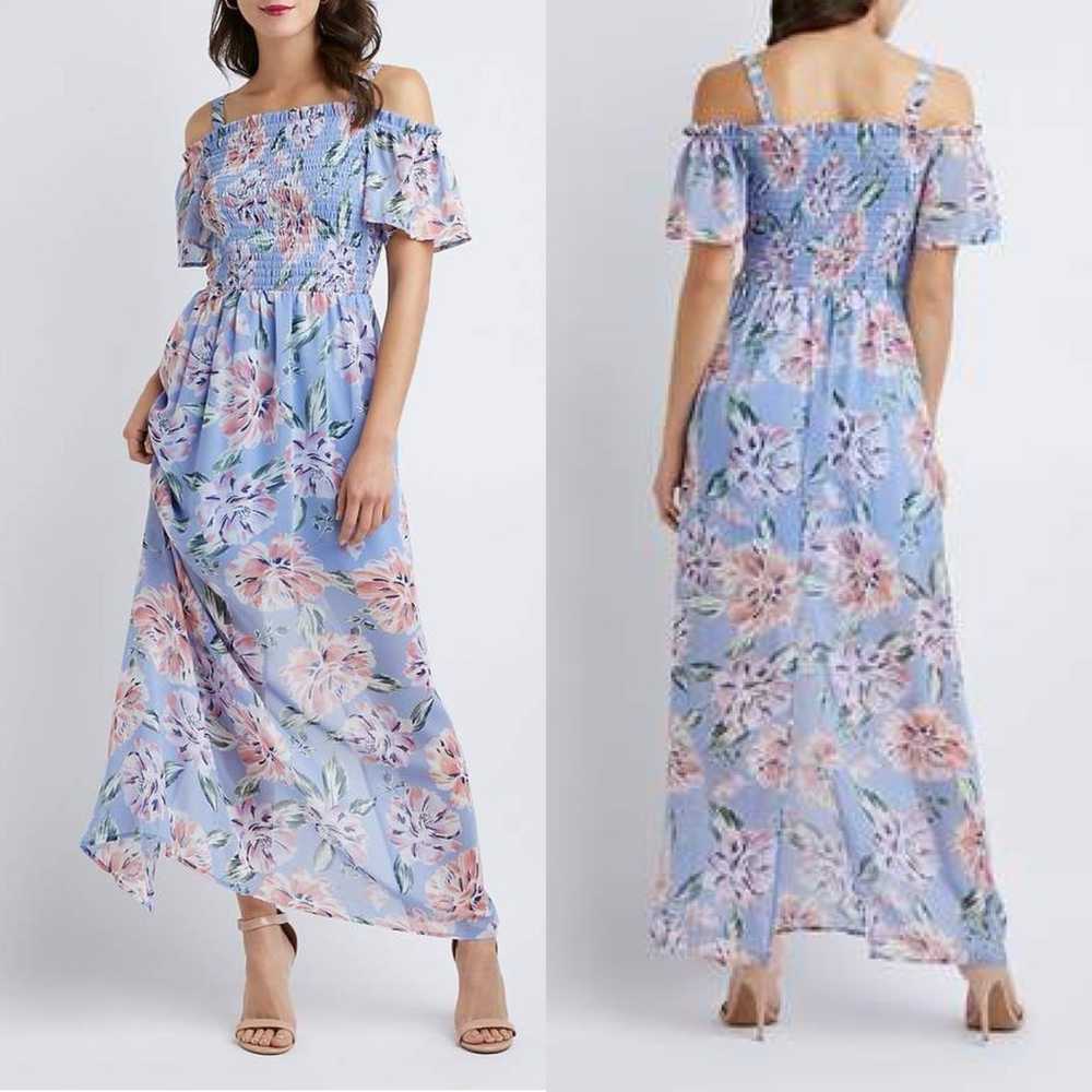 As U Wish purple floral maxi dress - image 1