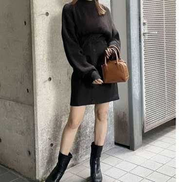 MURUA Over-Knit Docking Mini Dress - image 1