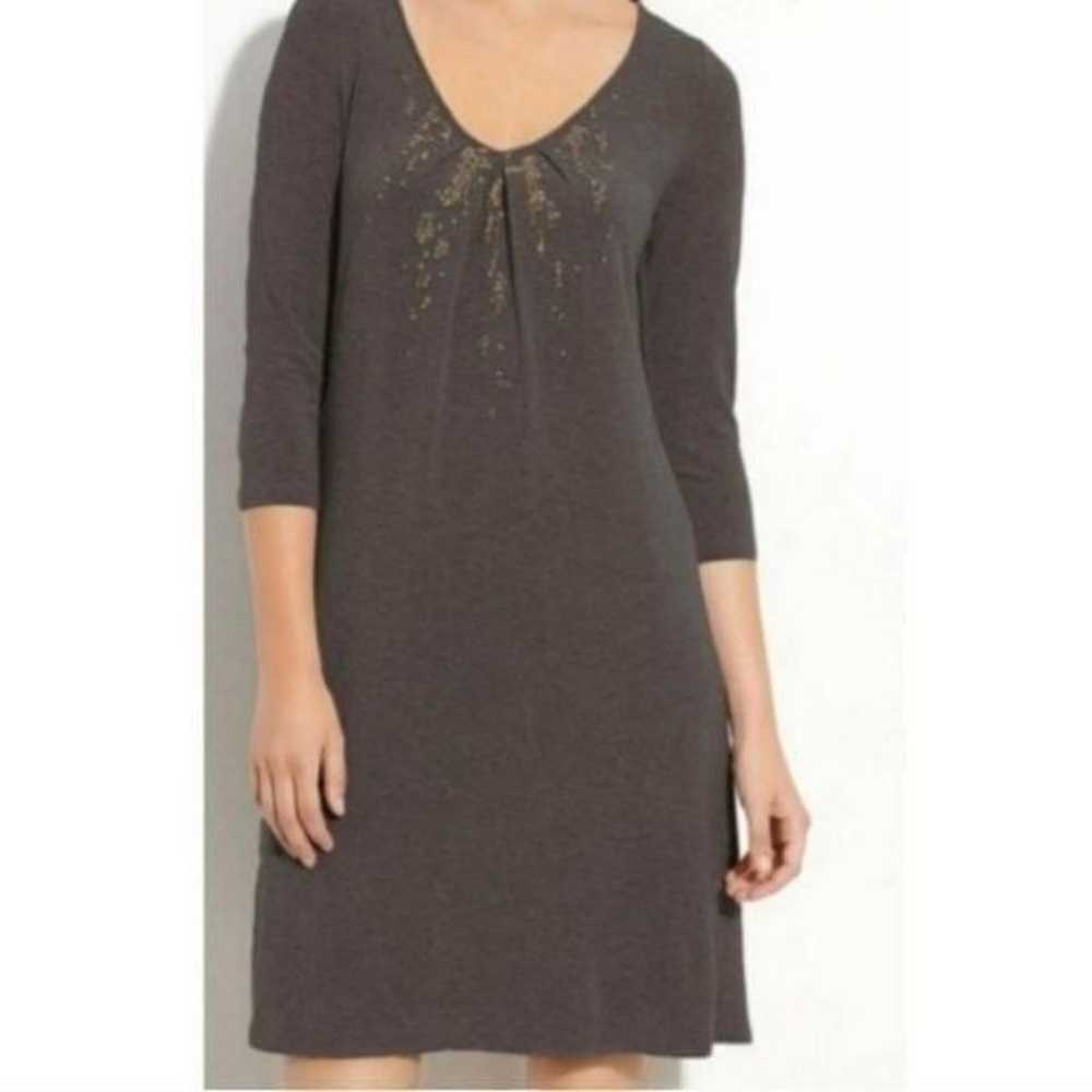 Eileen Fisher Sequin and Beaded Italian Yarn Dres… - image 12