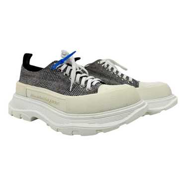 Alexander McQueen Tread Slick leather low trainers