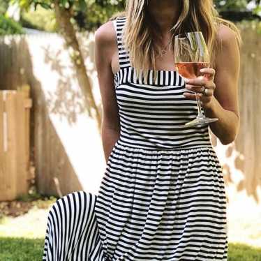 Loft Striped Maxi Dress