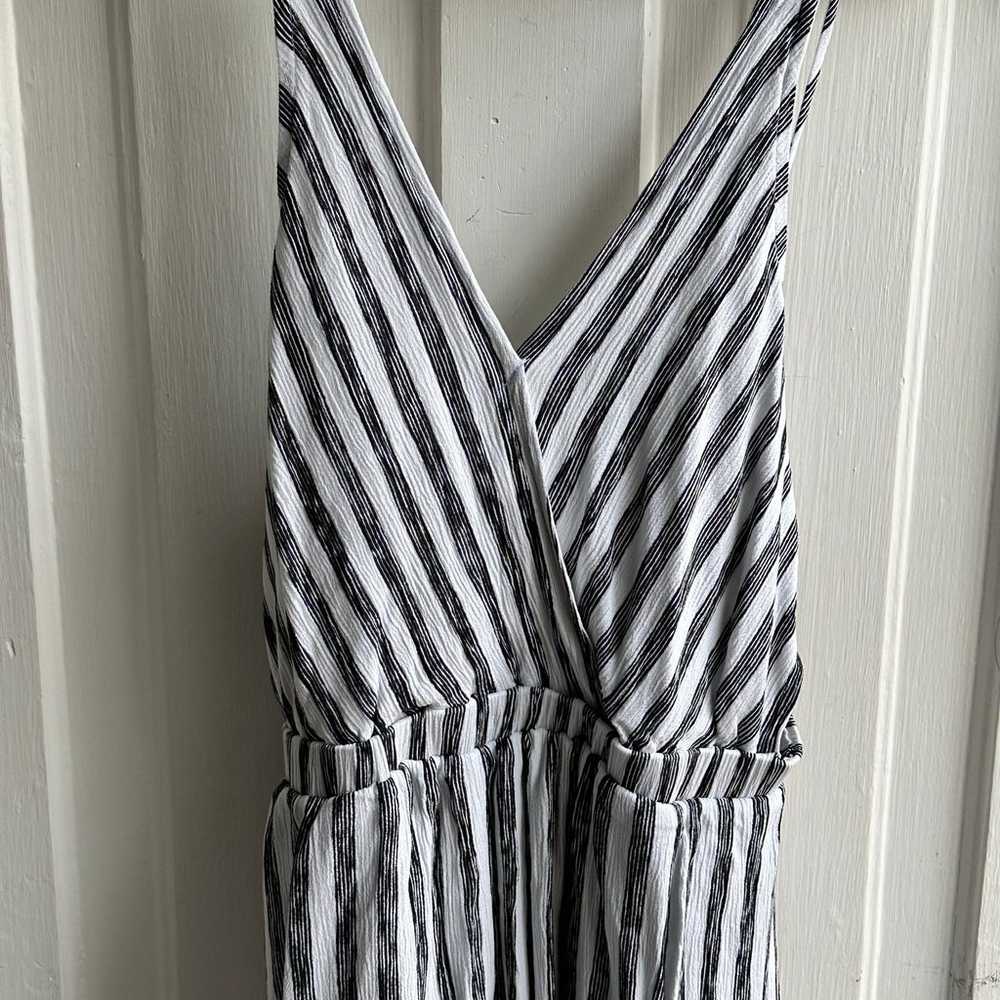 Lulus Oceanside Adventure White Striped Backless … - image 4