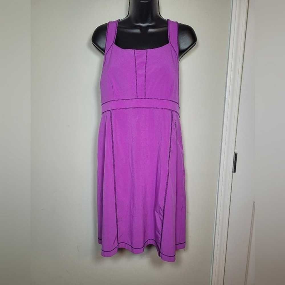 Title Nine Purple Athletic Racer Back Dress sz 14 - image 1