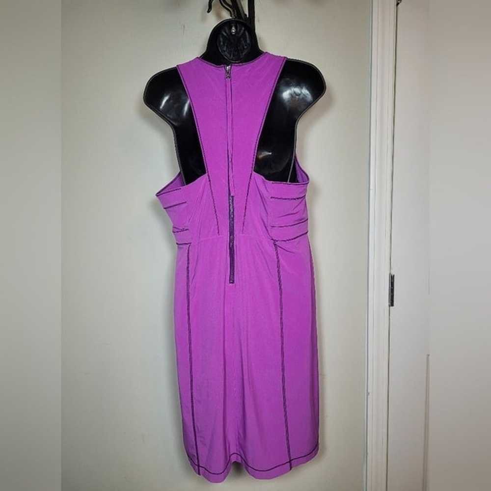 Title Nine Purple Athletic Racer Back Dress sz 14 - image 2