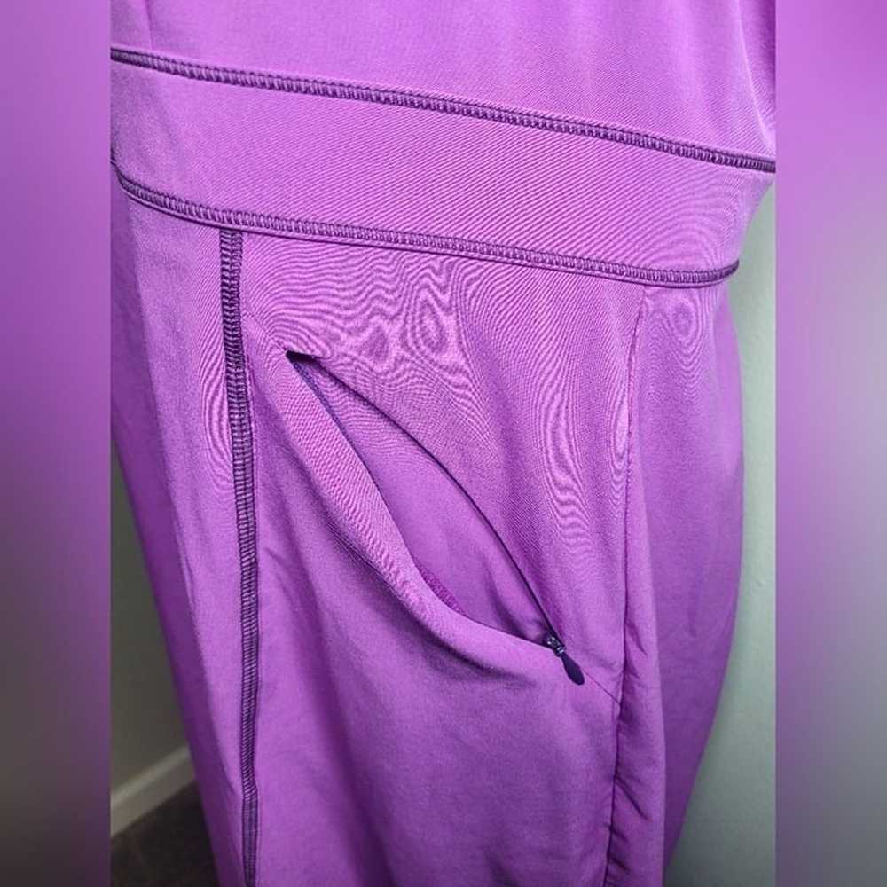 Title Nine Purple Athletic Racer Back Dress sz 14 - image 3