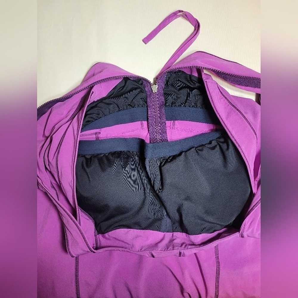 Title Nine Purple Athletic Racer Back Dress sz 14 - image 4