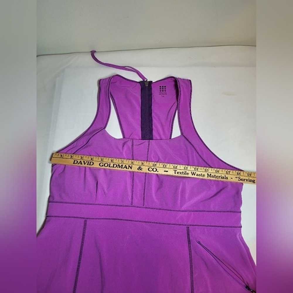 Title Nine Purple Athletic Racer Back Dress sz 14 - image 6