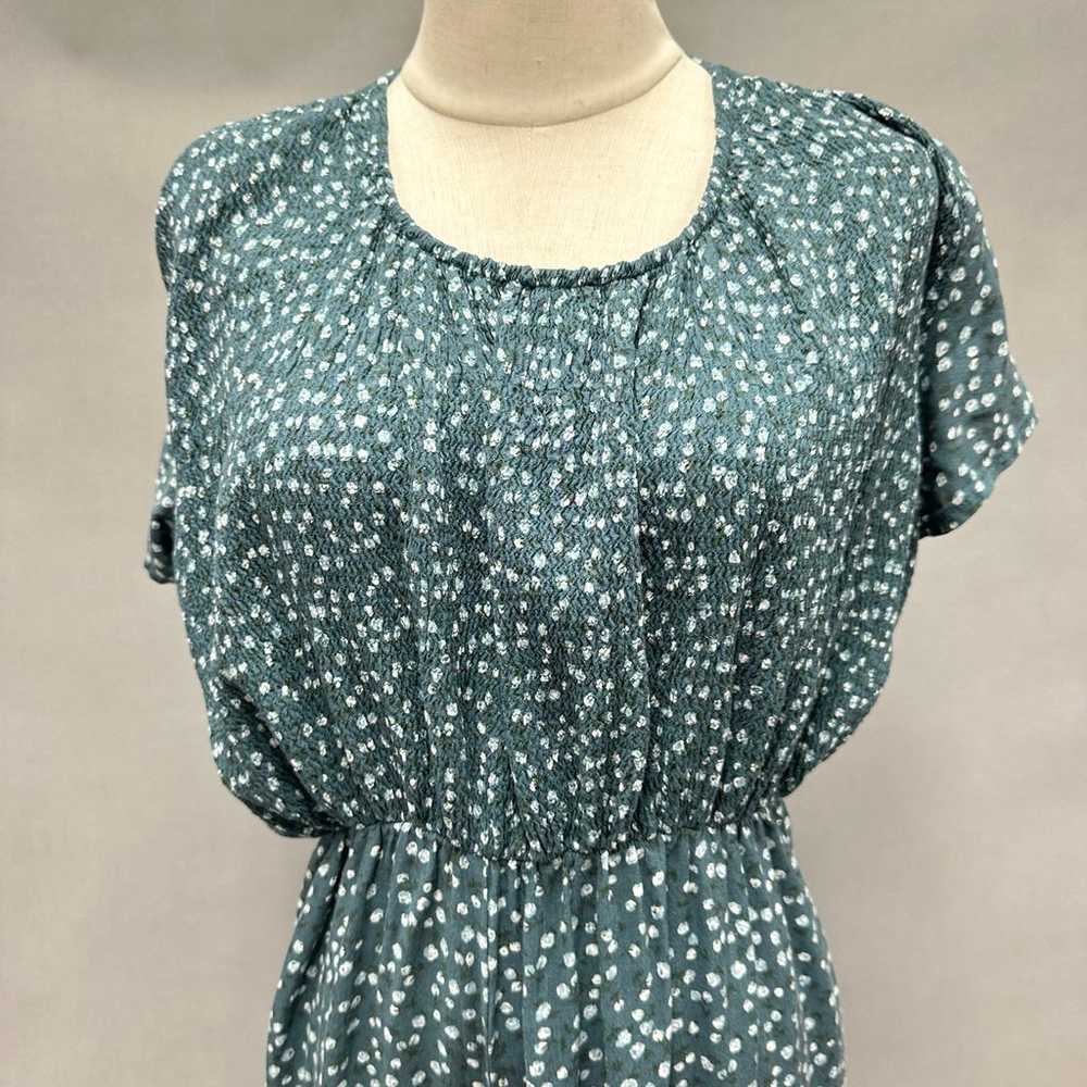 Vintage 90s Debra Martin Floral Smocked Top Dolma… - image 11