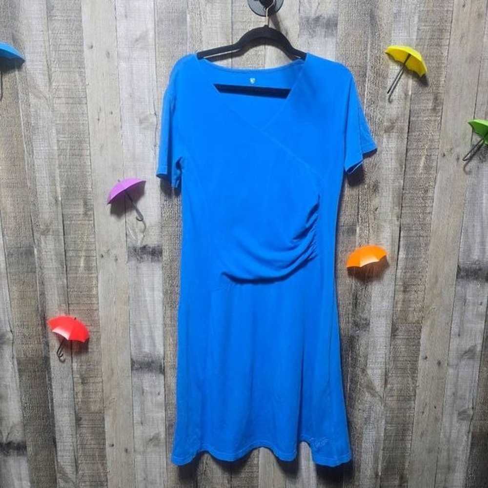 Kuhl Blue Organic Cotton Midi Dress - image 1