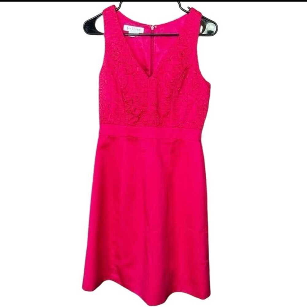 Kay Unger Hot Pink Dress - image 1