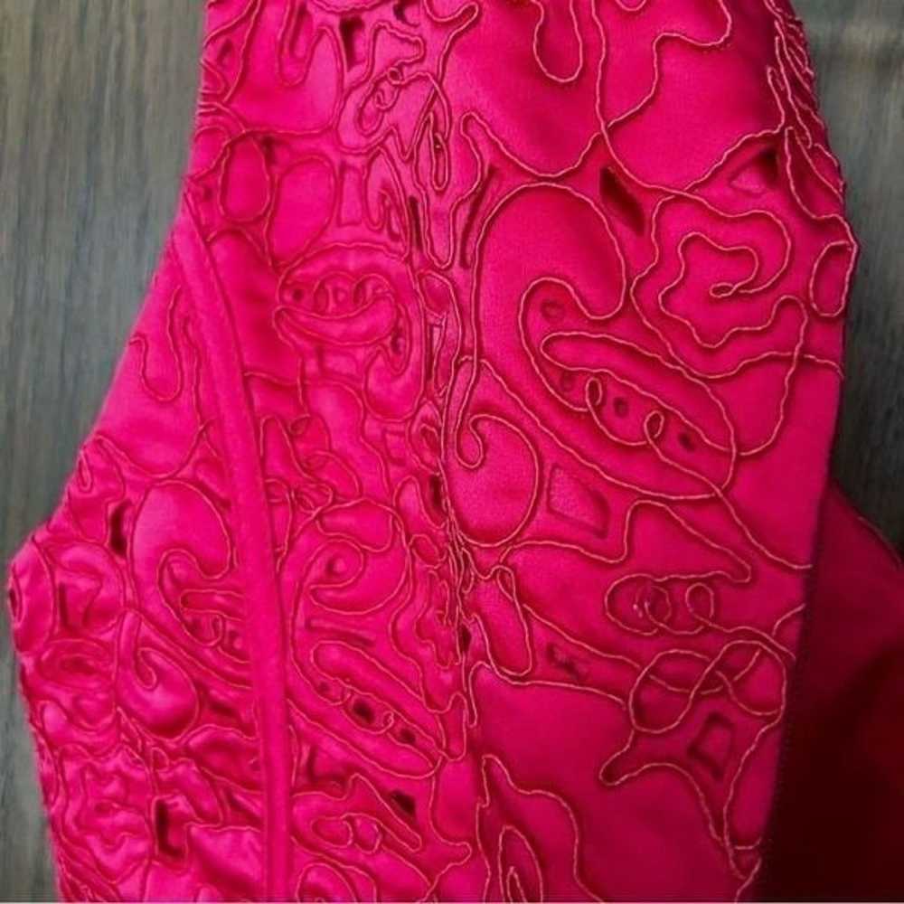 Kay Unger Hot Pink Dress - image 7