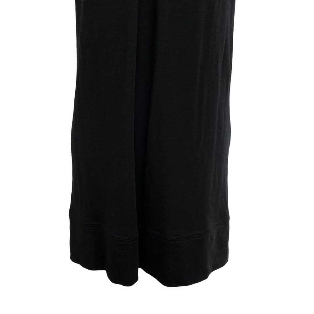 QUEENS COURT Cut Sew Crew Neck Long Length Black … - image 3