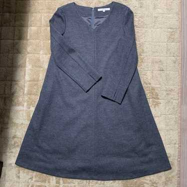 UNTITLED Gray V-Neck Dress Size 2 - image 1