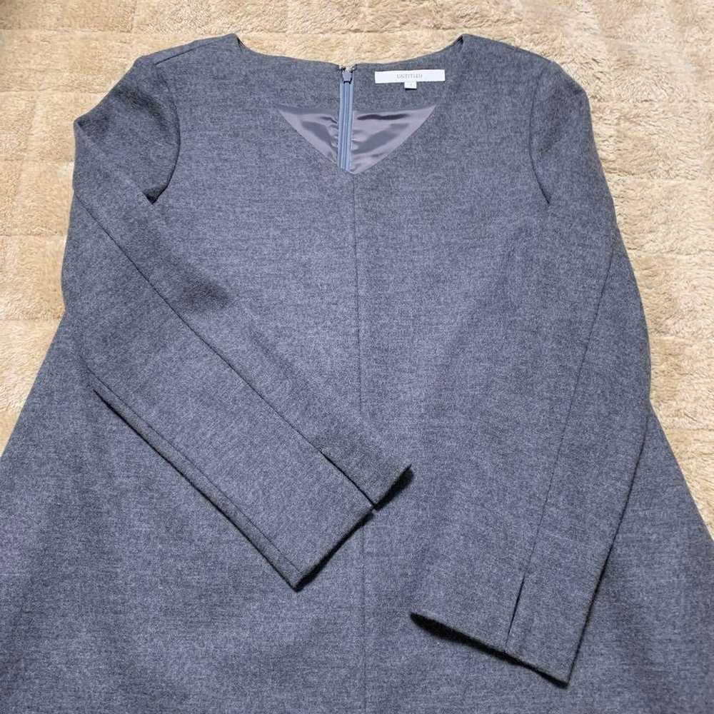 UNTITLED Gray V-Neck Dress Size 2 - image 2