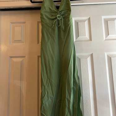 Green Halter Midi Dress - A&F - image 1