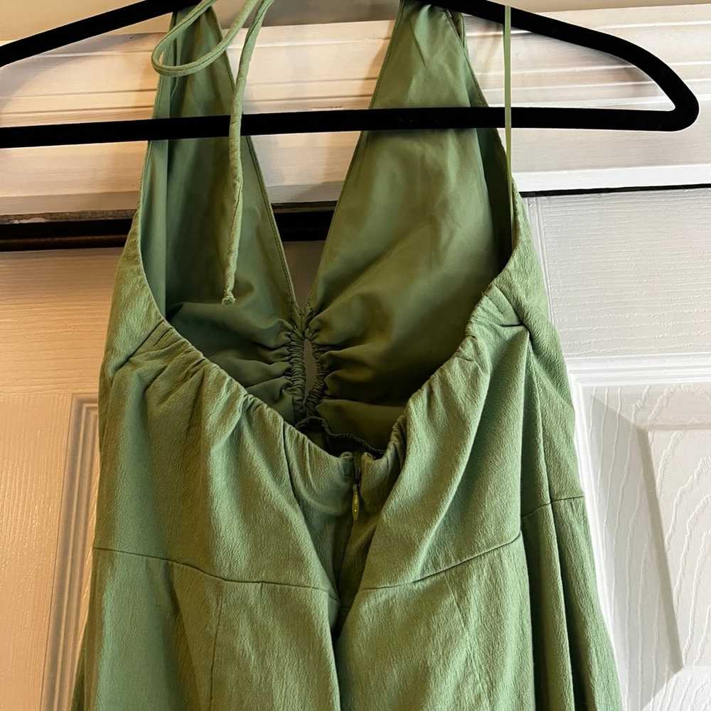 Green Halter Midi Dress - A&F - image 2