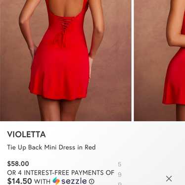 Red semi formal dress