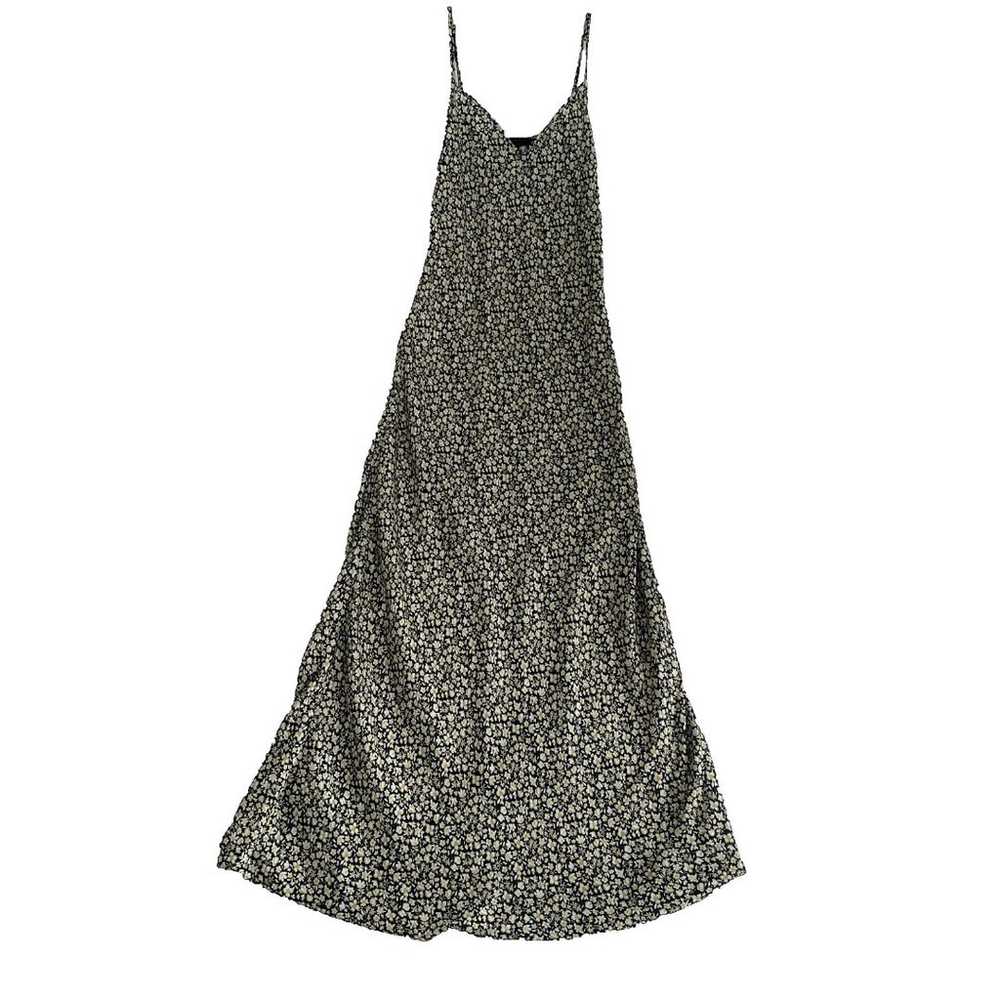 AllSaints Slip Dress Women Sz 4 Floral Satin Midi… - image 2