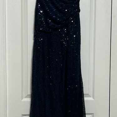 Navy blue prom dress