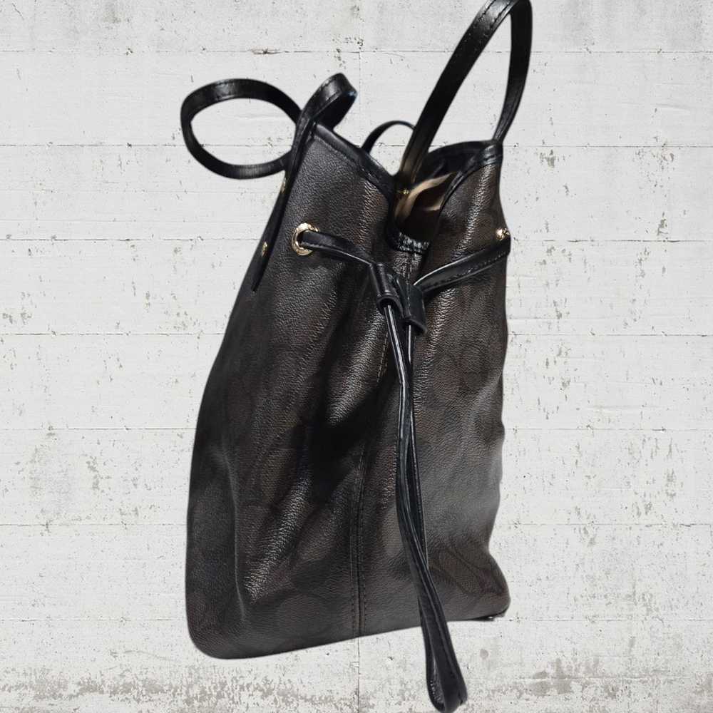 Coach Coach Dark Brown Drawstring Carryall Signat… - image 5