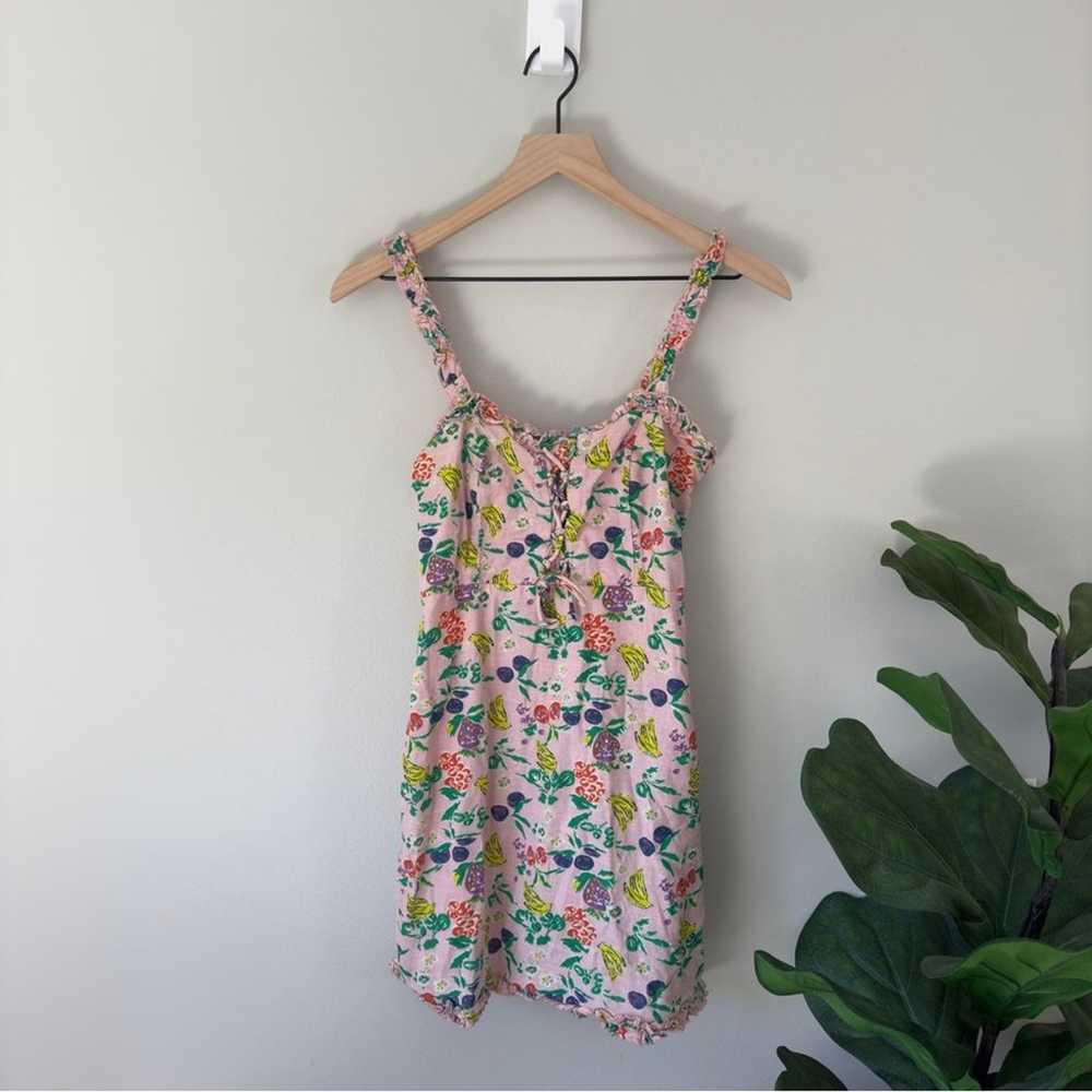 Urban Outfitters Fruit Print Mini Dress Ruffle Tr… - image 12