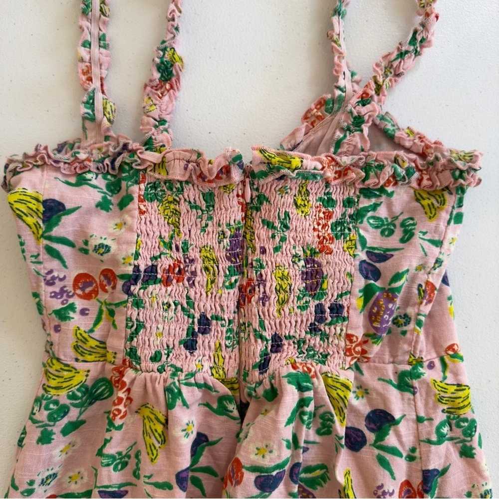 Urban Outfitters Fruit Print Mini Dress Ruffle Tr… - image 4