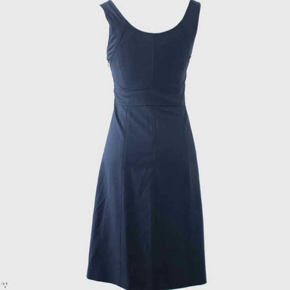 Theory Tank Dress Black Women 4, Wool Blend, Plea… - image 2