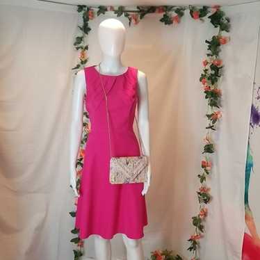 Dress Barn Dress Hot Pink A-line Sleeveless Dress… - image 1