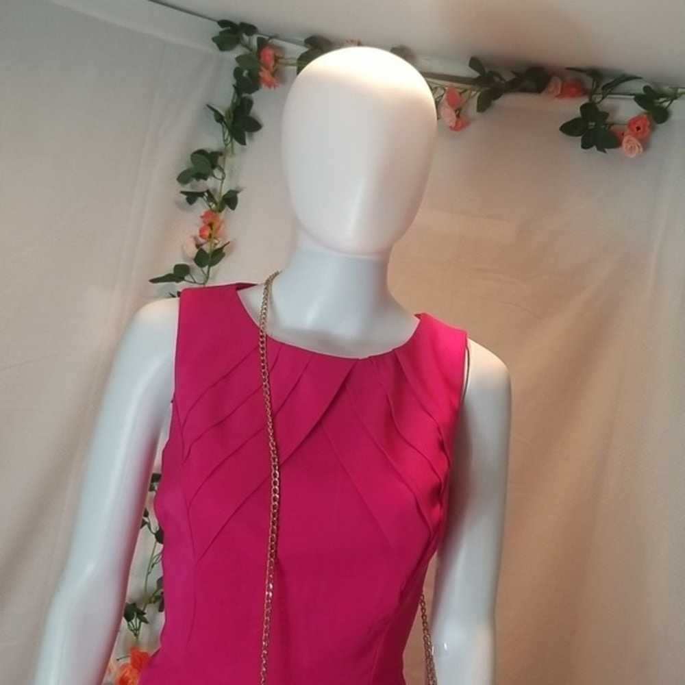 Dress Barn Dress Hot Pink A-line Sleeveless Dress… - image 2