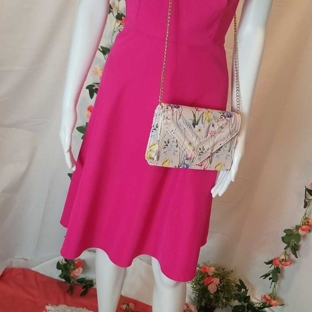 Dress Barn Dress Hot Pink A-line Sleeveless Dress… - image 4