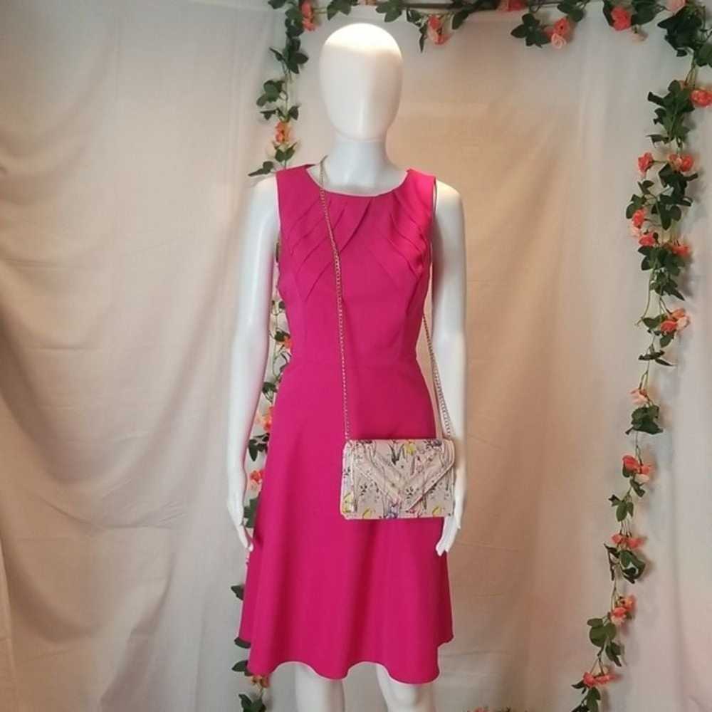 Dress Barn Dress Hot Pink A-line Sleeveless Dress… - image 5