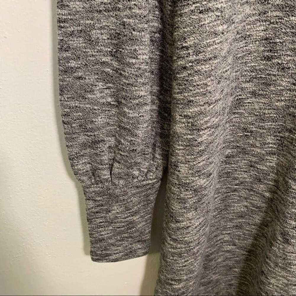 Madewell Sweater Dress Heathered Gray Puff Sleeve - image 5