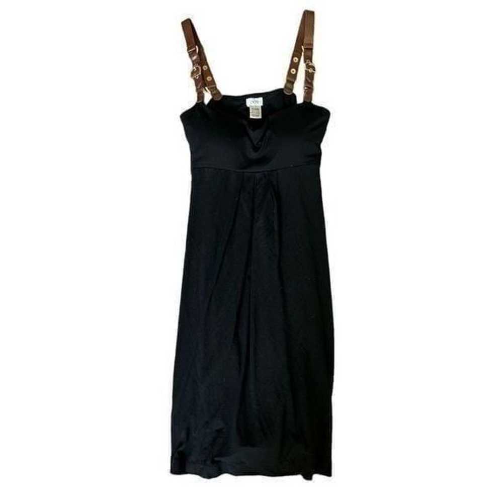 Cache black buckle strap mini dress - image 5