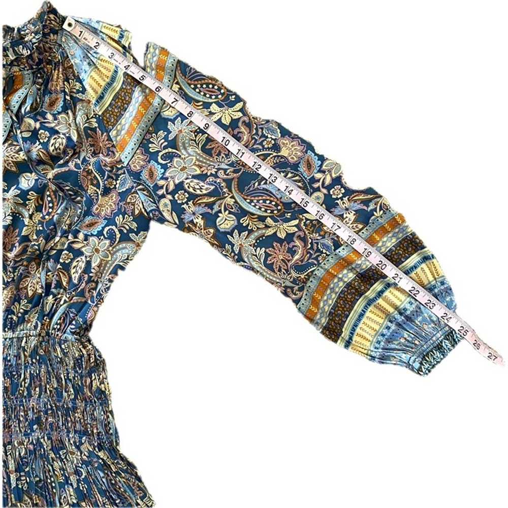 ANTHROPOLOGIE CURRENT AIR Paisley Border Print Sm… - image 12