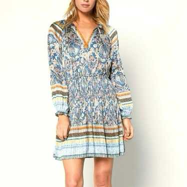 ANTHROPOLOGIE CURRENT AIR Paisley Border Print Sm… - image 1