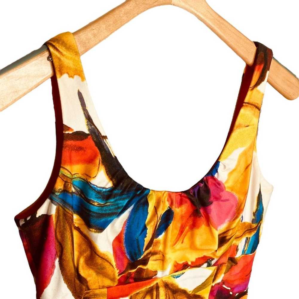 Evan Picone Women's Multicolored Tropical Print S… - image 4