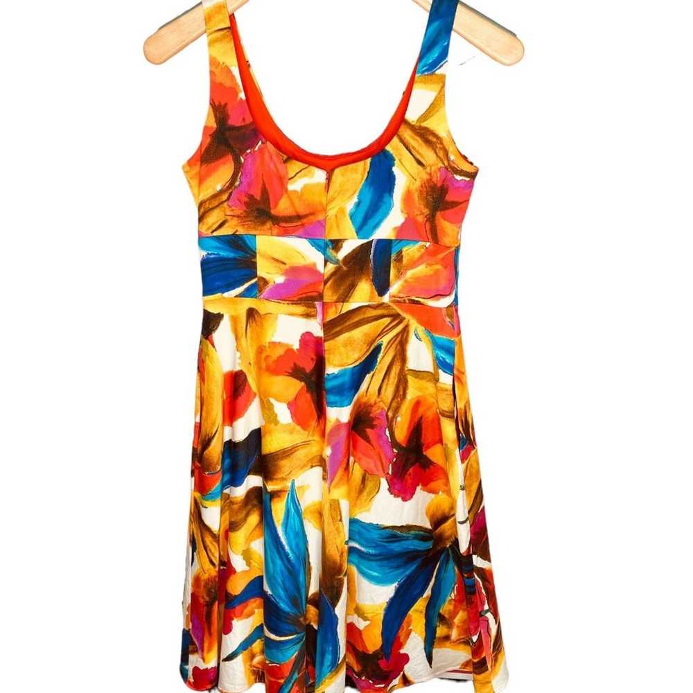 Evan Picone Women's Multicolored Tropical Print S… - image 5