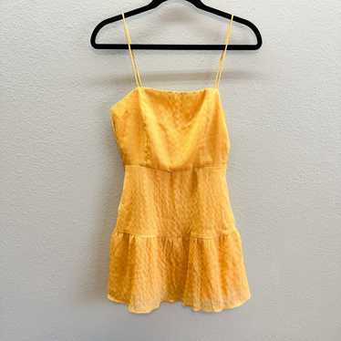 Super Down x Revolve Golden Yellow Square Neck Te… - image 1