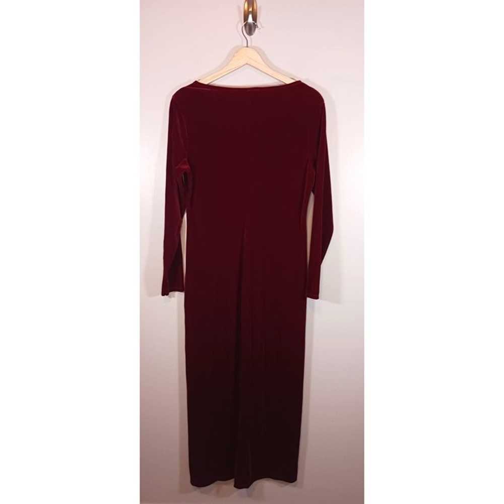 Vintage Gap Witchy Whimsigoth Burgundy Velvet Lon… - image 2