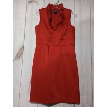 Jessica Howard Dress Ladies 10 Red Ruffle - image 1