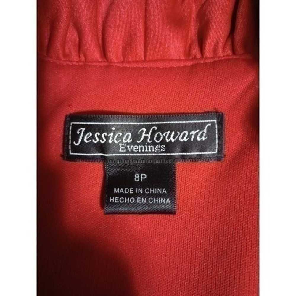 Jessica Howard Dress Ladies 10 Red Ruffle - image 6