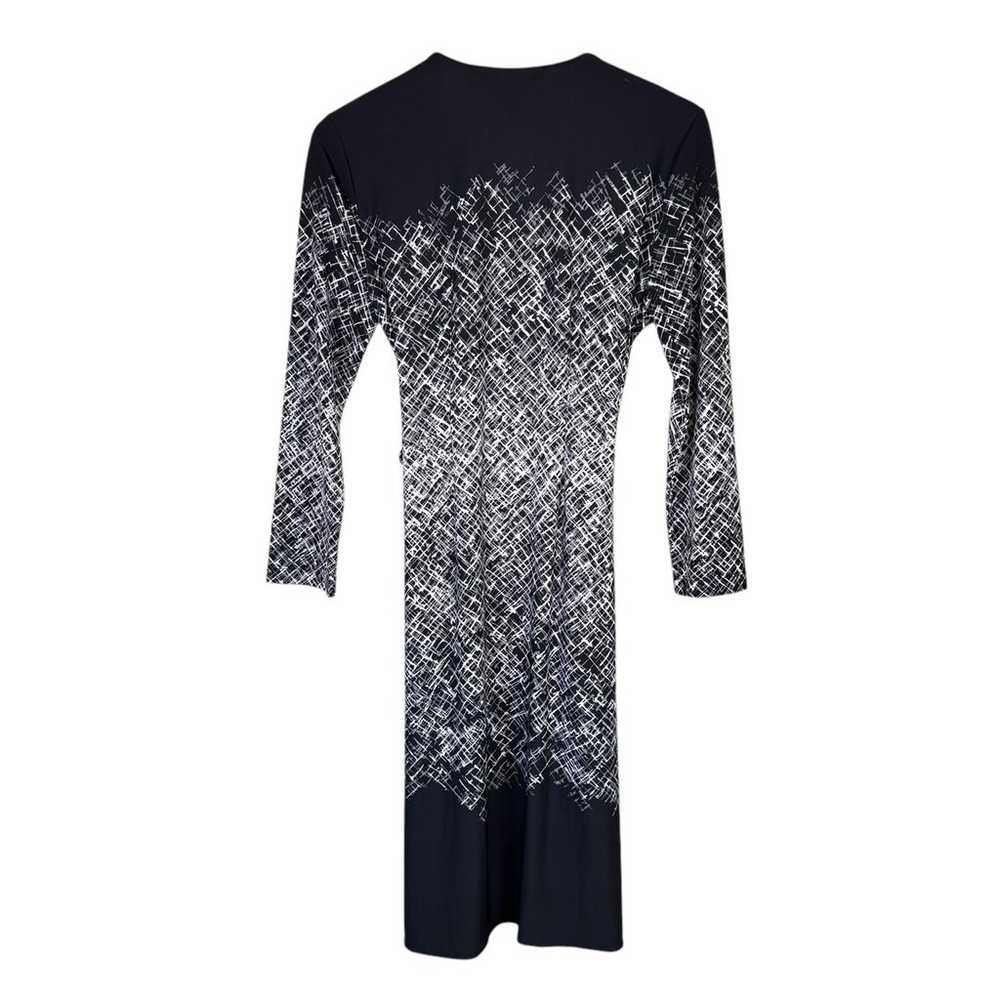 BCBGMaxazria Adele Black White Print 3/4 Sleeve V… - image 9