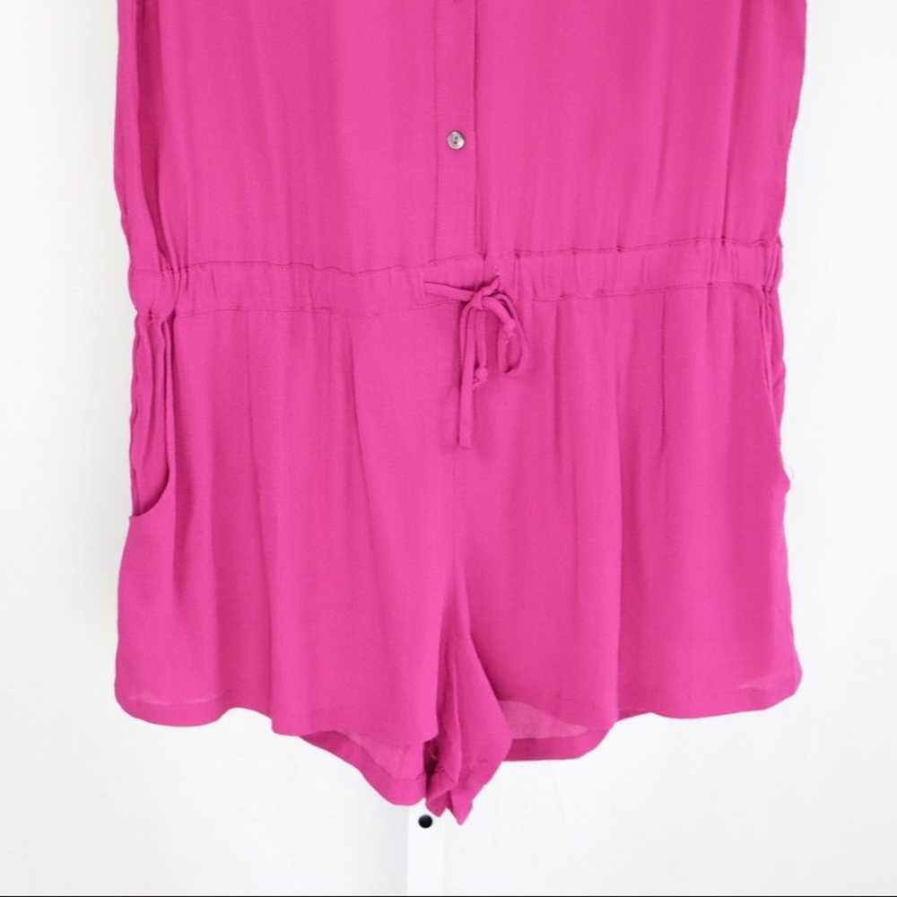 Karlie Tie Waist Flutter Sleeve Romper L - image 4