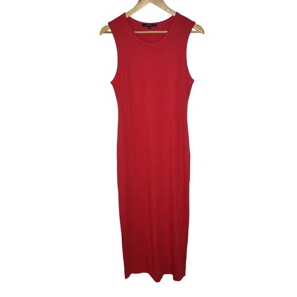 Quince Tencel Jersey Tank Maxi Dress Red Sleevele… - image 3