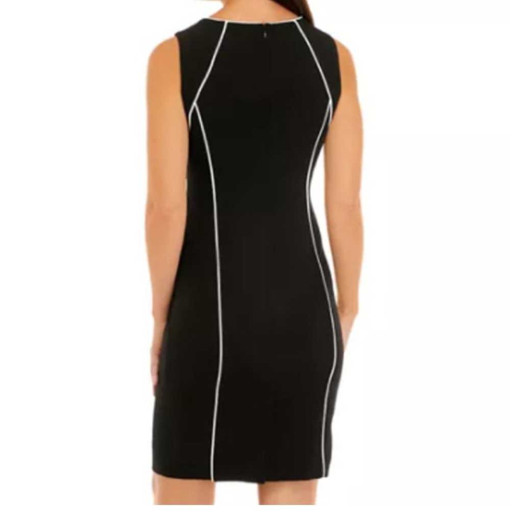 Kasper Sheath Dress Sleeveless Round Neck Black W… - image 2