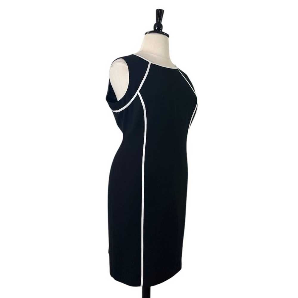 Kasper Sheath Dress Sleeveless Round Neck Black W… - image 4