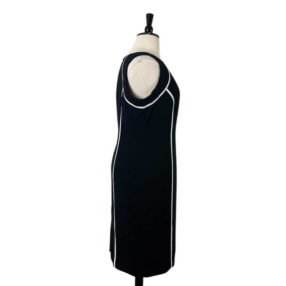 Kasper Sheath Dress Sleeveless Round Neck Black W… - image 5