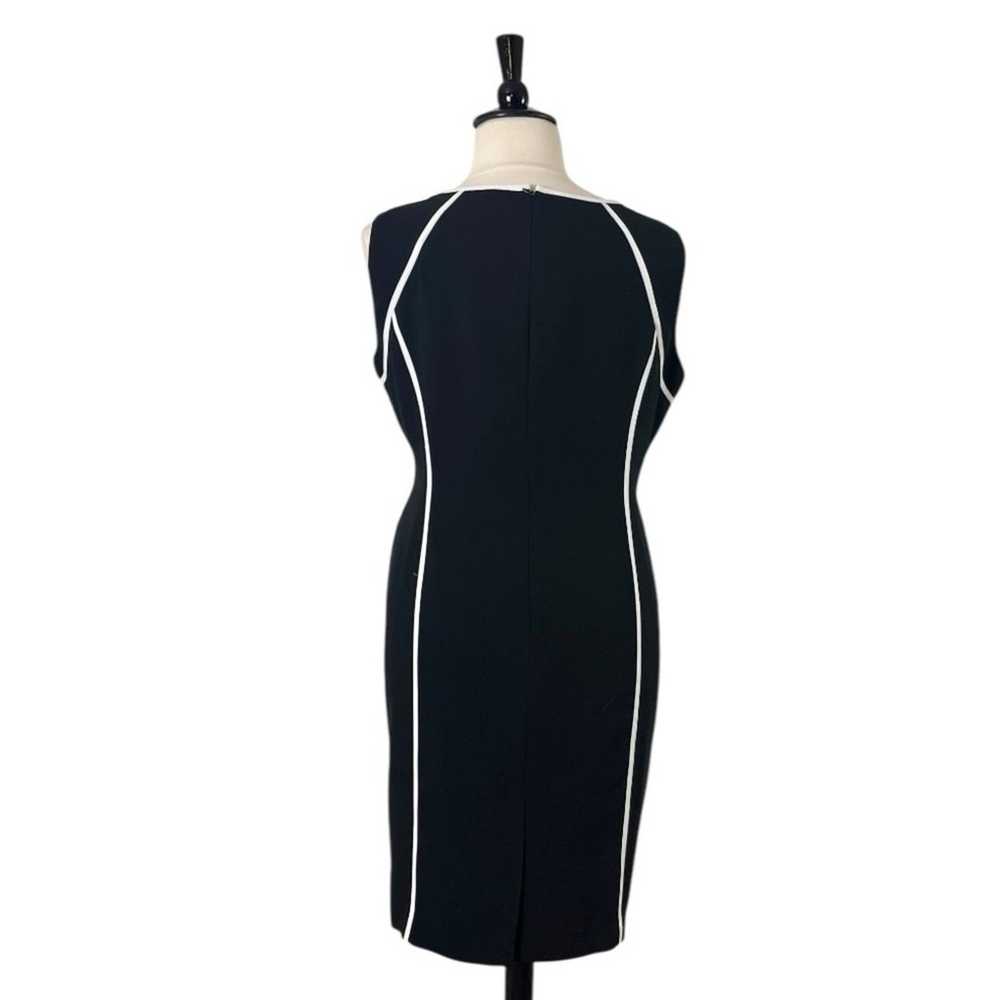 Kasper Sheath Dress Sleeveless Round Neck Black W… - image 6