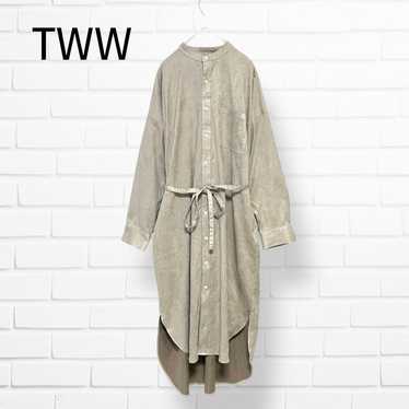 Traditional Weatherwear TWW Band Collar Shirt Dre… - image 1